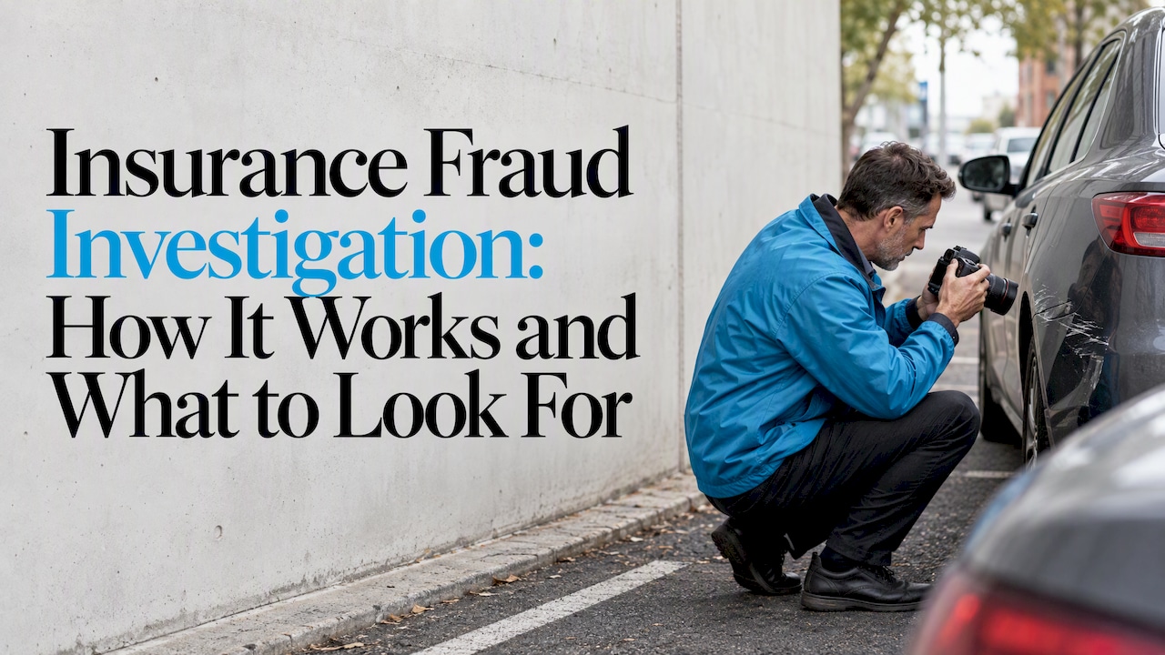 Investigator documenting damage to a parked car