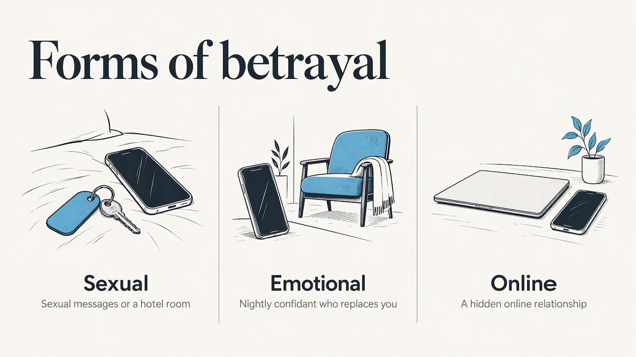 Three forms of infidelity and their examples