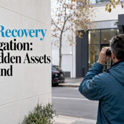 Investigator observing a Melbourne commercial property
