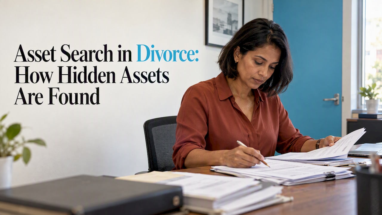 Investigator tracing bank statement transfers
