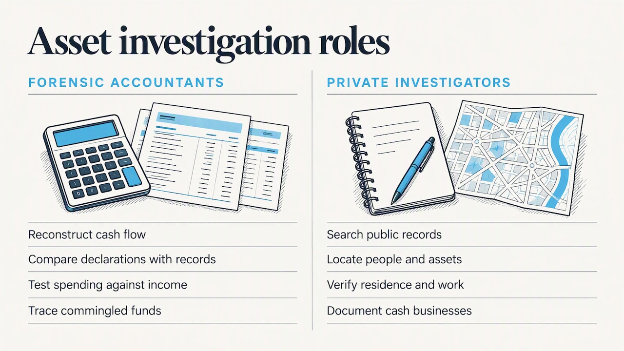 How forensic accountants and investigators trace assets